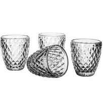 Alistate-Set 4 Vasos vidrio Cristal 