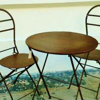 Alistate-Juego de mesa y sillas de hierro para el balcón