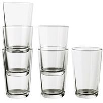 Alistate-Juego 6 vasos vidrio