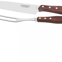 Alistate-Juego de asado con cuchilla y pinche de acero inoxidable 2 piezas