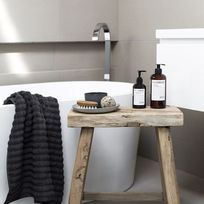 Alistate-Banquito madera para baño