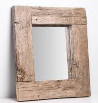 Alistate-Espejo de madera reciclada