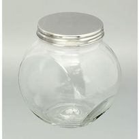 Alistate-Frasco de vidrio con tapa de acero