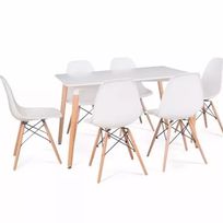 Alistate-Combo mesa rectangular y 4 sillas