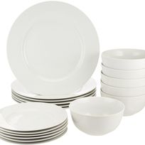 Alistate-Set platos planos y bowls porcelana